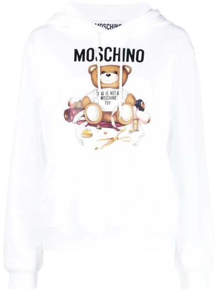 Hanorac Moschino alb