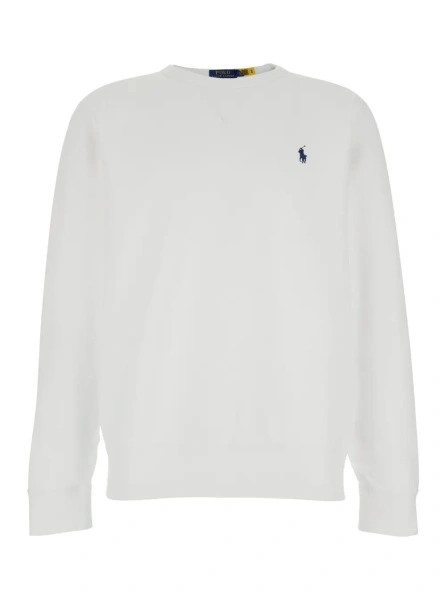 Hanorac Ralph Lauren alb din bumbac