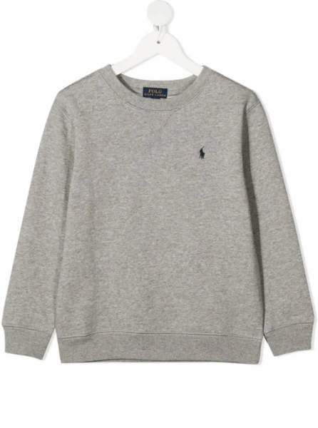 Hanorac Ralph Lauren gri din bumbac