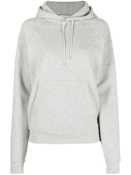 Hanorac Saint Laurent gri din polyester