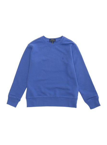 Hanorace Blue Sweatshirt with Pony Embroidery on the Front in Cotton Boy