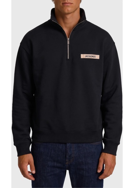 Hanorace Gros Grain Zip-Neck Sweatshirt