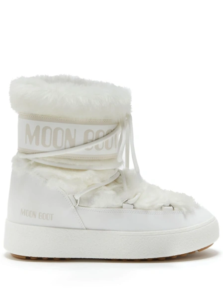 Incaltaminte Moon Boot alba din polyester si modacrylic