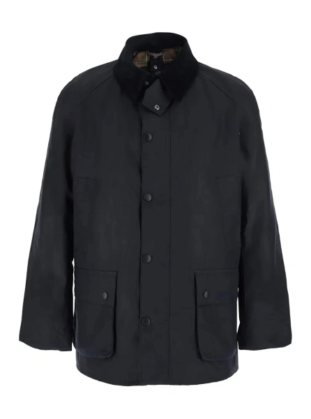 Jacheta Barbour albastra din bumbac