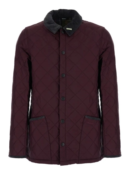 Jacheta Bordeaux Jacket with classic collar and logo lettering on the front in Tech Fabric men