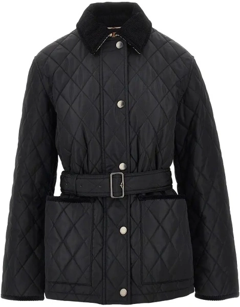 Jacheta Burberry neagra din nylon