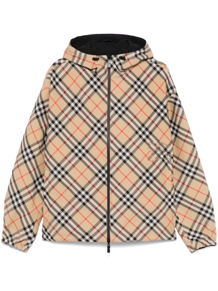 Jacheta Burberry vintage check neutra din polyester