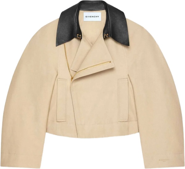 Jacheta Cropped Cotton and Wool Caban