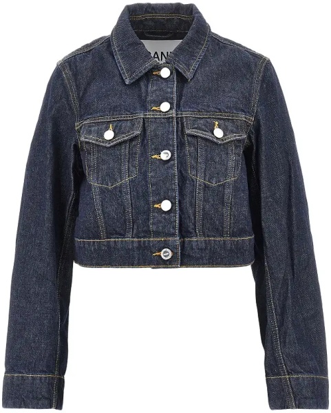 Jacheta Cropped denim jacket