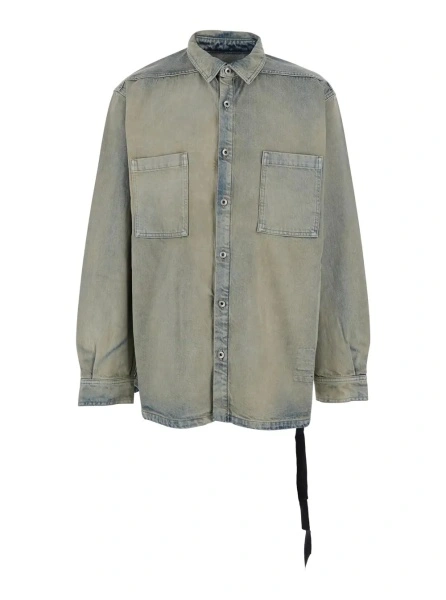 Jacheta DRKSHDW gri din denim
