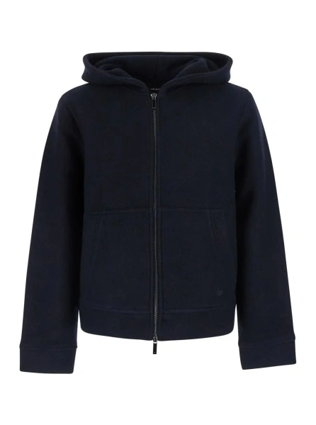 Jacheta Emporio Armani albastra din lana