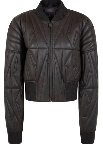 Jacheta Geocamo leather Jacket Moncler + Rick Owens