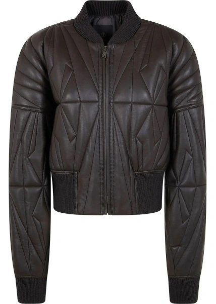 Jacheta Geocamo leather Jacket Moncler + Rick Owens