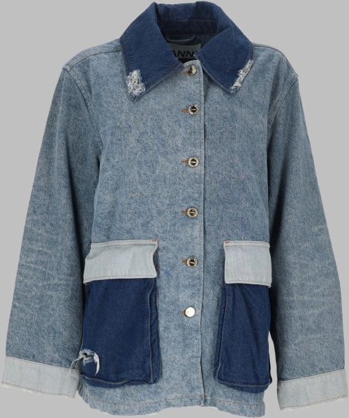 Jacheta Giacca In Denim Patchwork