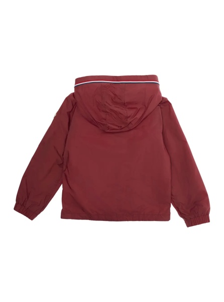 Jacheta Granduc Jacket Red with Hood and Front Zip Closure for Kids
