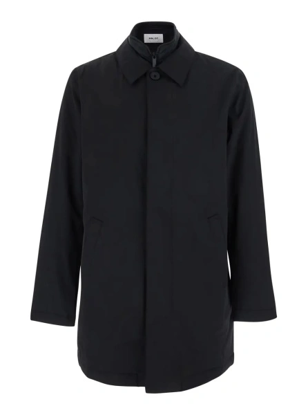 Jacheta NN.07 neagra din nylon
