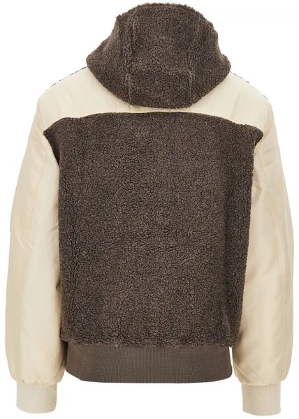Jacheta Sherpa fleece and nylon blouson jacket