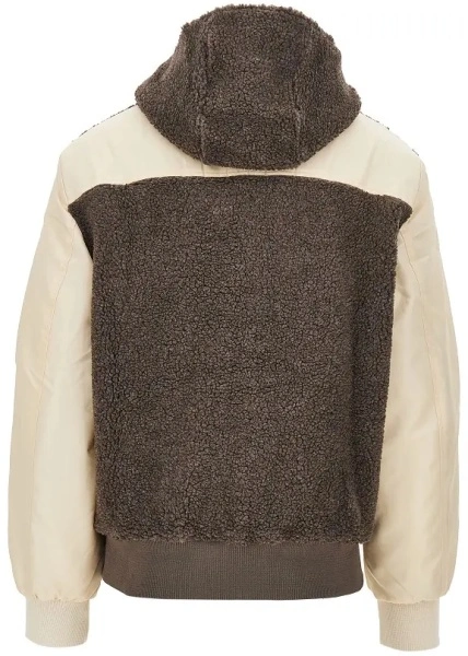 Jacheta Sherpa fleece and nylon blouson jacket