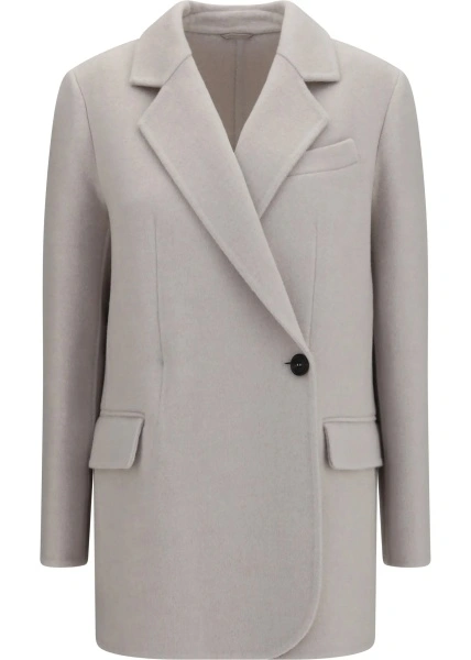 Jacheta Single-breasted wool and cashmere Jacket