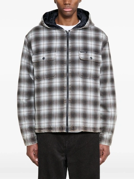 Jacheta STÜSSY gri din bumbac si raion