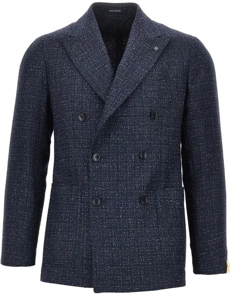 Jacheta Tagliatore albastra din tweed
