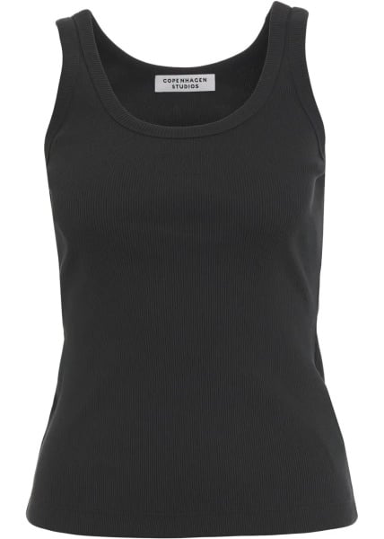 Maiou Ribbed tank top with logo