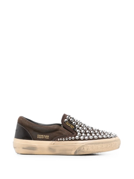 Mocasini Golden Goose maro din piele