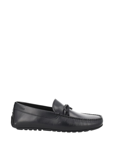 Mocasini Hugo Boss negri din piele