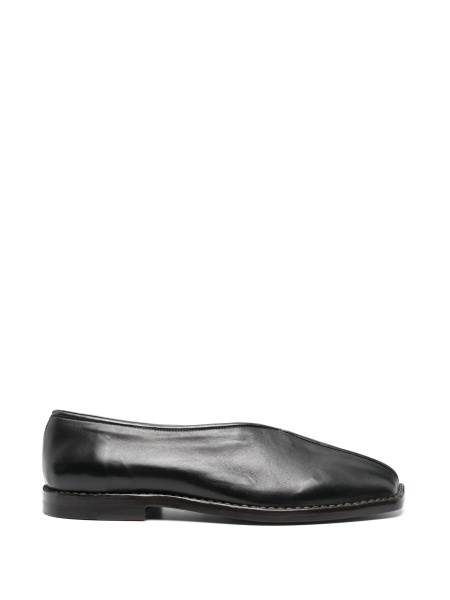Mocasini LEMAIRE negri din piele
