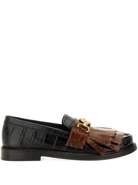 Mocasini Moschino negri din piele