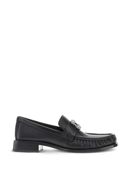 Mocasini Roger Vivier negri din piele