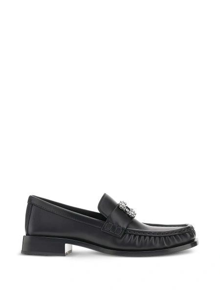 Mocasini Roger Vivier negri din piele