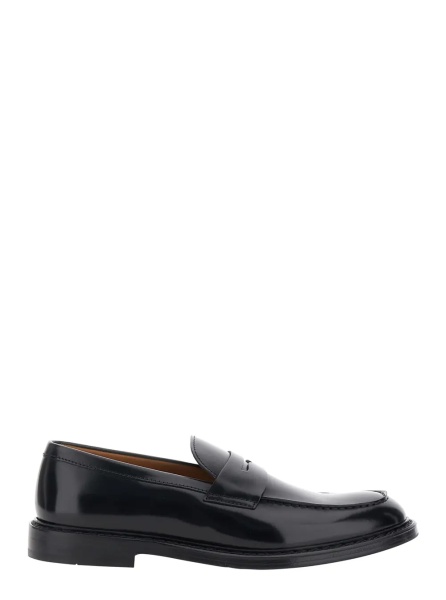 Mocasini 'SIENA' Black Slip-On Loafer in Smooth Leather Men