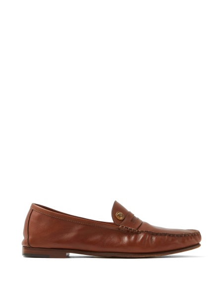 Mocasini Versace maro din piele