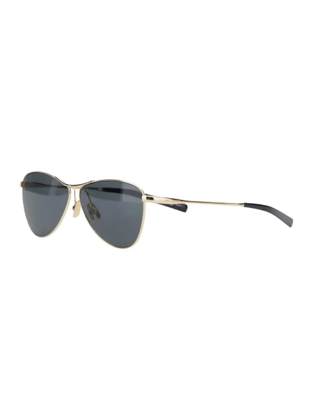 Ochelari Gold Tone Sunglasses with Engraved Logo in Metal Woman