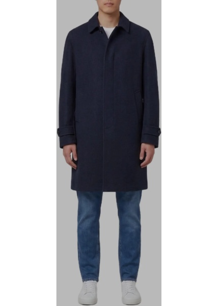 Paltoane Dark Single-Breasted Coat