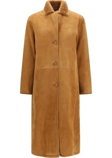 Paltoane Leather shearling Coat