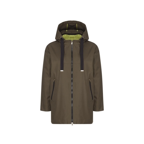 Palton Herno Ruffled Flared Coat