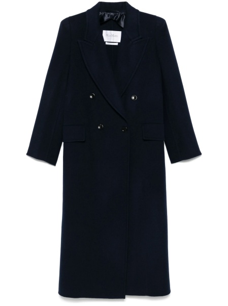 Palton Max Mara albastru din casmir si lana