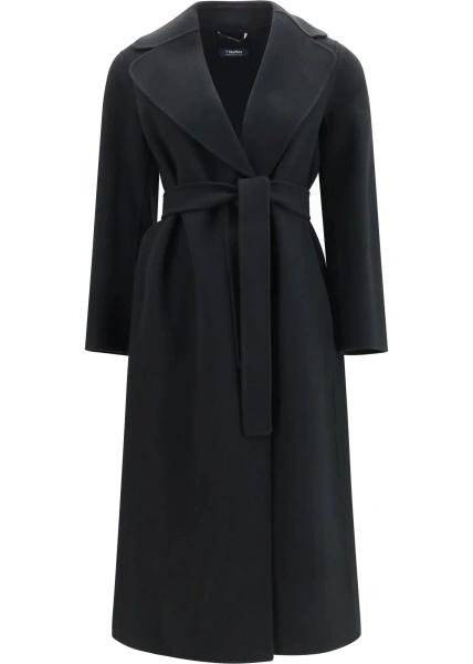 Palton 'S MAXMARA negru din lana virgina