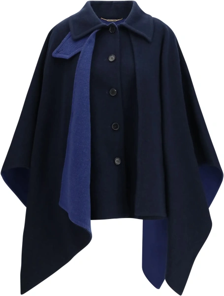 Palton Virgin wool Cape