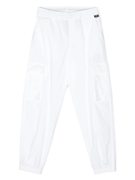 Pantaloni Aspesi albi din bumbac si elastan