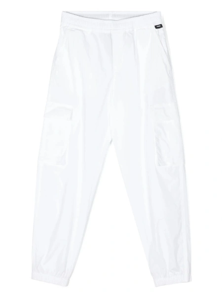 Pantaloni Aspesi albi din bumbac si elastan