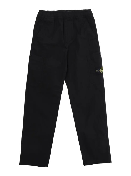 Pantaloni Black Pants L1S163100002S0063V0029 with Logo on the Back in Cotton for Men