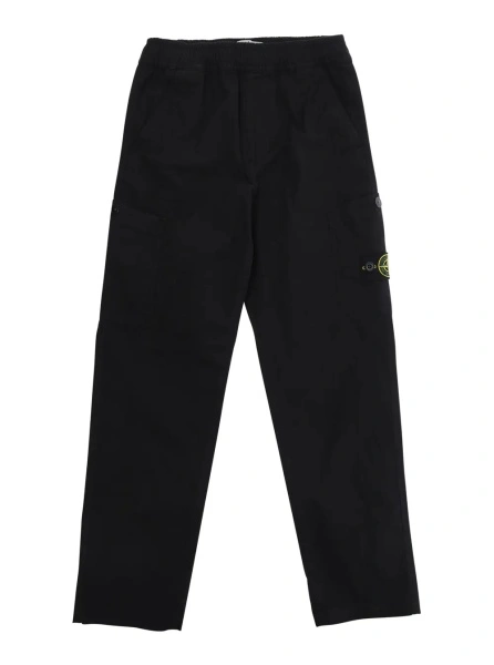 Pantaloni Black Pants L1S163100002S0063V0029 with Logo on the Back in Cotton for Men