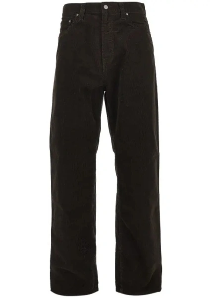 Pantaloni Carhartt maro din catifea reiata