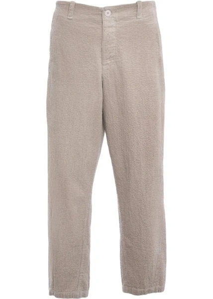 Pantaloni casual Transit din catifea reiata
