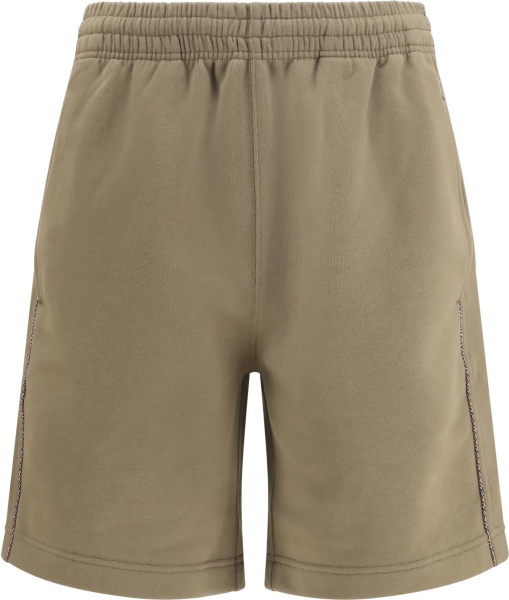 Pantaloni Cotton Shorts with Check trims