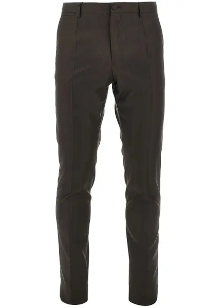 Pantaloni Dolce & Gabbana maro din lana