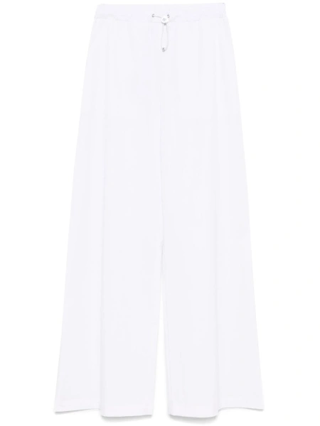 Pantaloni drepti MOSCHINO JEANS albi